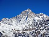 12 15 Kangchungtse, Makalu West Face, Makalu West Pillar, Makalu Southwest Face, Hongu Chuli From Mera High Camp P6770, Kangchungtse (Makalu II), Makalu West Face, Makalu West Pillar, Makalu Southwest Face, and Hongu Chuli close up from Mera High Camp (5770m) at midday.